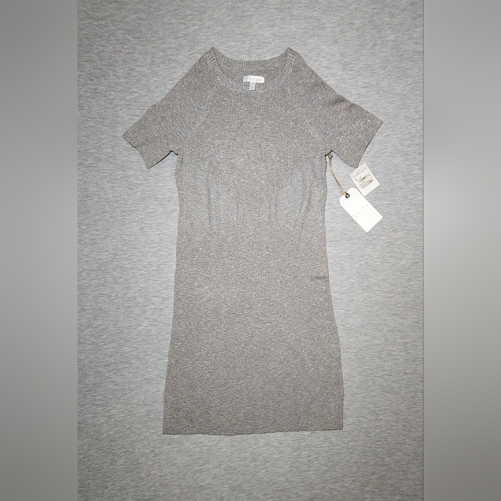 Leith Nordstrom Gray Silver Dress  Glitter Size Medium Bodycon Holidays